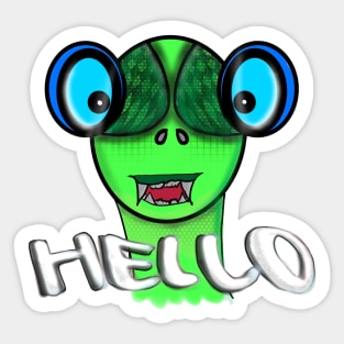 Alien Snake Sticker